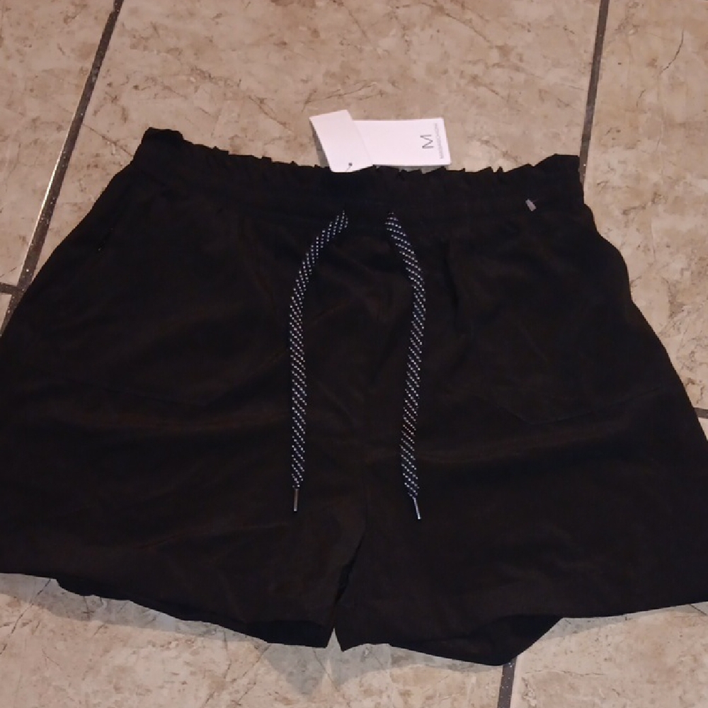 Black Drawstring Shorts